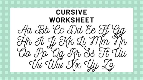 how do you spell l in cursive